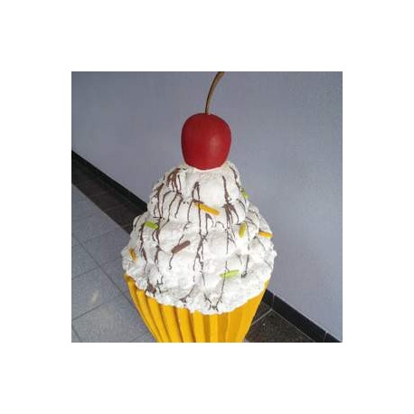 Cupcake blanc 100cm