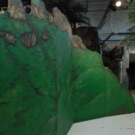 Fond vert nature - montagnes d'Hollywood 250cm