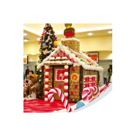 Maison en pain d'épices 430cm pour vos décors sur le thème de Noël - Libdeco