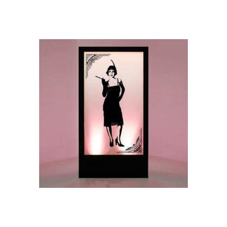 Panneau lumineux silhouette femme 200cm