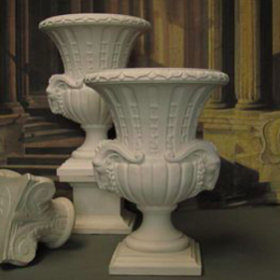 Vase blanc en pierre 100cm