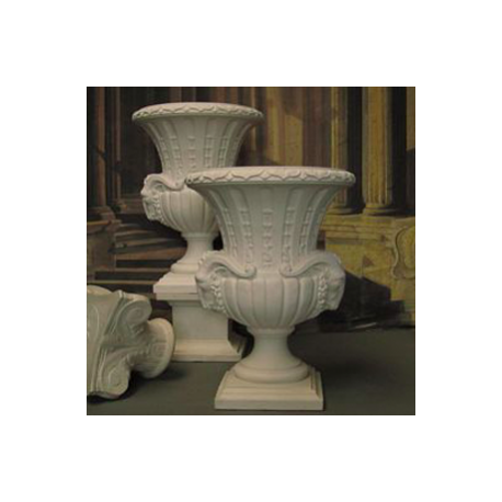 Vase blanc en pierre 100cm