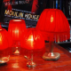 Lampe de table rouge 52cm