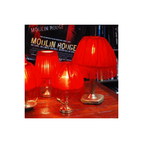 Lampe de table rouge 52cm