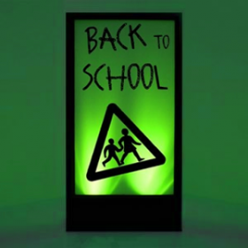 Panneau lumineux Back to school 200cm