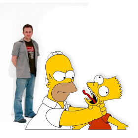 Décor géant Simpson (Homer et Bart)