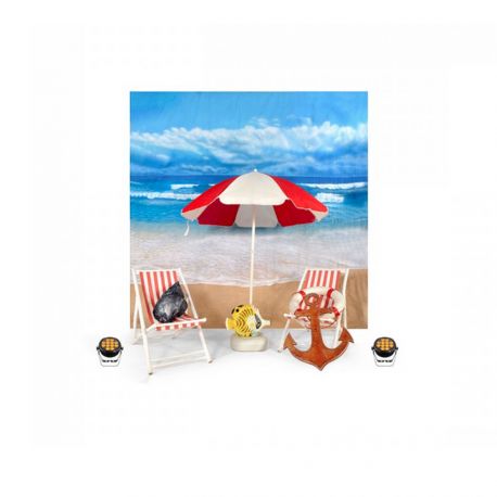 Pack de décoration Plage pour studio photo