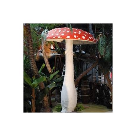 Champignon rouge à pois blancs 330cm