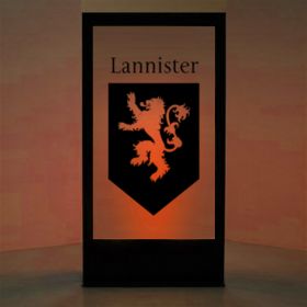 Panneau lumineux Blason maison Lannister (Games of Thrones)