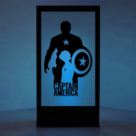 Panneau lumineux Captain America