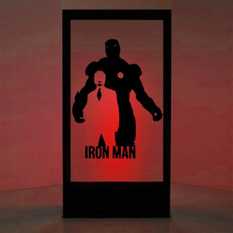 Panneau lumineux Iron Man