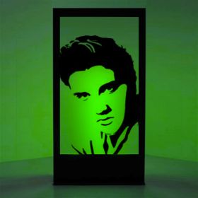 Panneau lumineux Elvis portrait de face