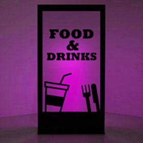 Panneau lumineux Food & Drinks