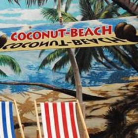 Panneau "Coconut beach" 30cm