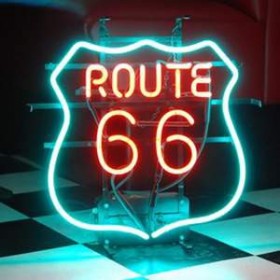 Néon "Route 66" 46cm