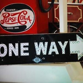 Panneau de signalisation "One Way" 31cm