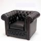 Chesterfield noir 73cm