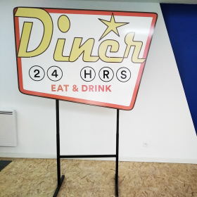 Panneau Diner