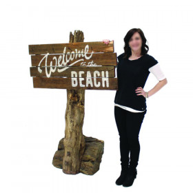 Panneau "Welcome to the beach"