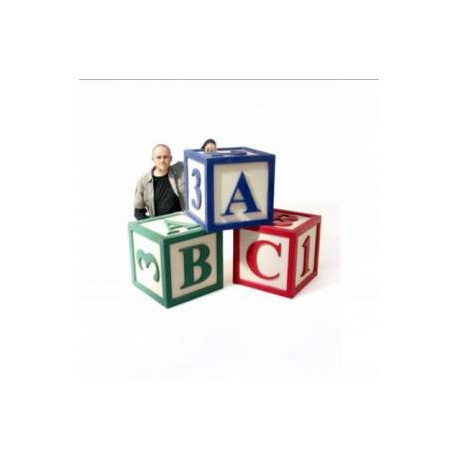 Lot de 3 cubes jouet géant 60cm pour événement à thème - Libdeco